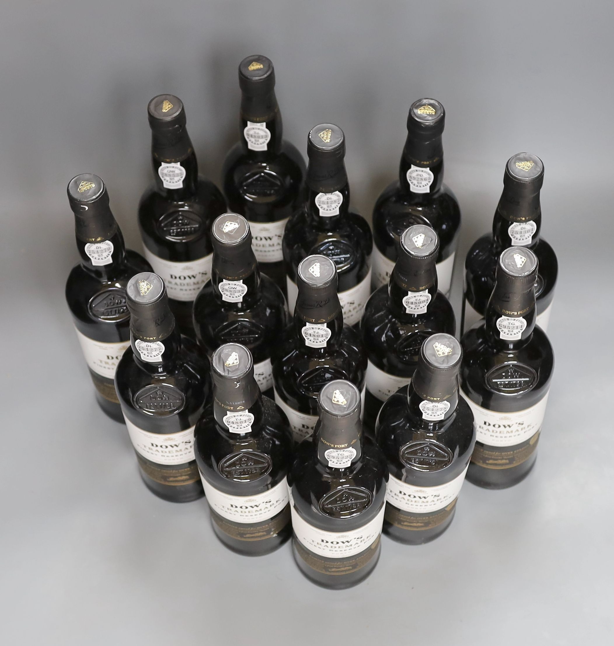 14 bottles of Dows trademark finest reserve port